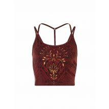 THE SPIRIT OF OM Damen Yoga Bra Shakti dunkelrot | S