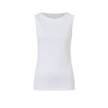 THE SPIRIT OF OM Damen Yogatank Bambus weiss | XS