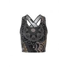 THE SPIRIT OF OM Damen Yoga Bra Maui ohne Polster schwarz | XS