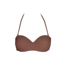YSABEL MORA Damen Bikinioberteil Bandeau braun | 75C