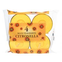 4 x Maxi Citronella Tealight Candles