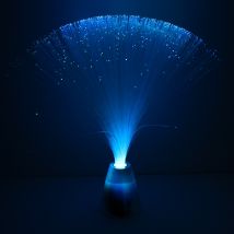 Fibre Optic Colour Change Lamp - Chrome Base