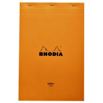 Schrijfblok Rhodia A4 lijn 80 vel 80gr geel