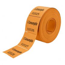 Consumptiebon Combicraft 1/2 consumptie 500 stuks oranje