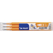 Rollerpenvulling Pilot friXion medium abrikoos oranje set à 3 stuks