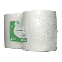 Toiletpapier Euro Products P4 jumbo groot recycled 2-laags 380m wit 240238
