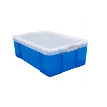 Opbergbox Really Useful 50 liter 710x440x230mm transparant blauw
