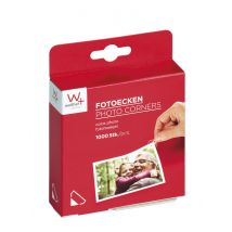 Fotohoeken walther design 10x15mm transparant 1000 stuks
