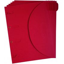 Smartfolder geperforeerde opbergmappen A4 Rood 6 stuks