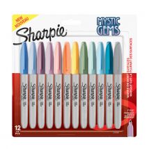 Viltstift Sharpie rond Mystic Gems assorti blister à 12 stuks