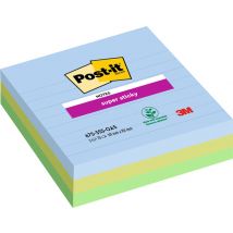 Memoblok Post-it 675-3 Super Sticky 101x101mm Oasis 3 stuks
