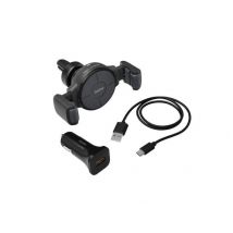 Autolader Hama draadloos QI-Charge 10W antraciet