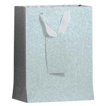Cadeautas IG Group Zilver glitter 175x98x229mm