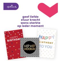 Wenskaart Hallmark Business Box verjaardag engelstalig navulset à 6 stuks