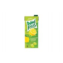 Fruitdrank DubbelFrisss witte druif citroen pak 1500ml