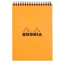 Spiraalblok Rhodia A5 lijn 160 pagina's 80gr oranje