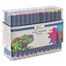 Alcoholmarkers Nassau Arts duopunt set à 48 kleuren