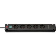 Stekkerdoos Brennenstuhl Bremounta 5 voudig inclusief 2 USB C 3 meter zwart