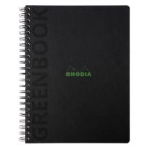 Notitieboek Rhodia Greenbook recycled A4+ lijn 160 pagina's 90gr hc