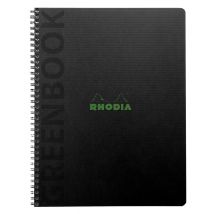 Notitieboek Rhodia Greenbook recycled A5+ lijn 160 pagina's 90gr sc