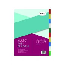 Tabbladen Multo A4 23-gaats 10-delig PP assorti