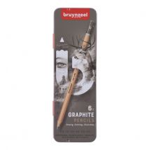 Grafietpotlood Bruynzeel Expression set à 6 breedtes grijs