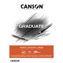 Schetsboek Canson Graduate Croquis A4 96gr 40 vel