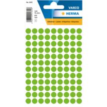 Etiket HERMA 1845 rond 8mm groen 540stuks
