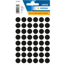 Etiket HERMA 1869 rond 12mm zwart 240stuks