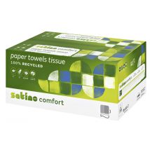 Handdoek Satino PT3 Comfort c-vouw 2-laags 250x320mm 24x128 vel wit 277420