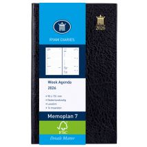 Agenda 2026 Ryam Memoplan 7 Suprema 7dagen/2pagina's zwart