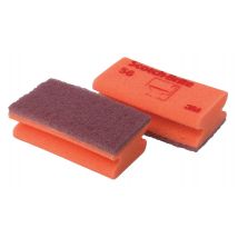 Schuurspons Scotch -Brite delicate oppervlakken 70x133mm rood 10 stuks