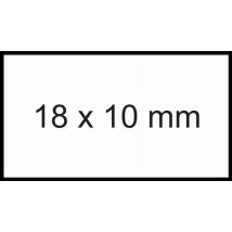 Prijsetiket 18x10mm Sato PB1 permanent wit 1000 stuks