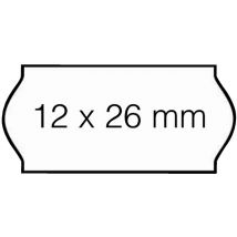 Prijsetiket 12x26mm Open-Data C6 afneembaar wit