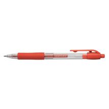 Gelschrijver Quantore grip drukknop 0.7mm rood