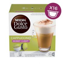 Koffiecups Dolce Gusto cappuccino light 16 stuks voor 8 kopjes