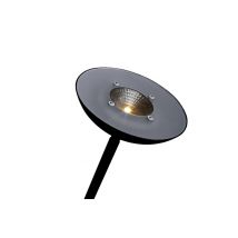Vloerlamp Hansa led First zwart staal