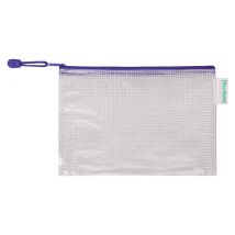 Opbergtas Zipper met rits 235x165mm PVC blauw