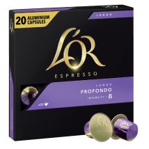 Koffiecups L'Or espresso Lungo Profondo 20 stuks