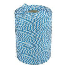 Touw Muller katoen 50 gram 45 meter blauw/wit