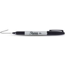 Viltstift Sharpie rond fijn zwart