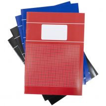 Schrift  SOHO Basic A4 ruit 5x5mm 80 pagina's 60gr assorti 5 stuks