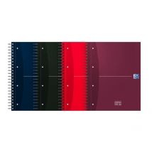 Collegeblok Oxford Office Essentials Europeanbook A4+ 4-gaats 120 vel assorti