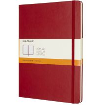 Notitieboek Moleskine XL 190x250mm lijn hard cover scarlet red