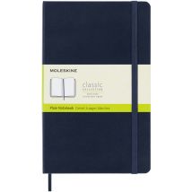 Notitieboek Moleskine large 130x210mm blanco hard cover sapphire blue