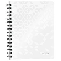 Notitieboek Leitz WOW A5 lijn spiraal PP wit