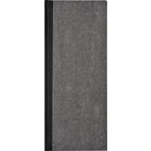 Notitieboek 135x330mm lijn 192blz 70gr grijs gewolkt
