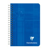 Notitieboek Clairefontaine 95x140mm spiraal lijn assorti