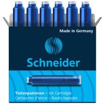 Inktpatroon Schneider din blauw doos à 6 stuks