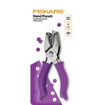 Handpuncher Fiskars M circle 1/8" met SoftGrip paars